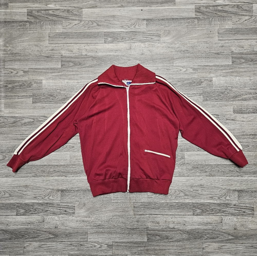 Vintage 70s White Stag Speedo Tracksuit Red Jacket Size Large